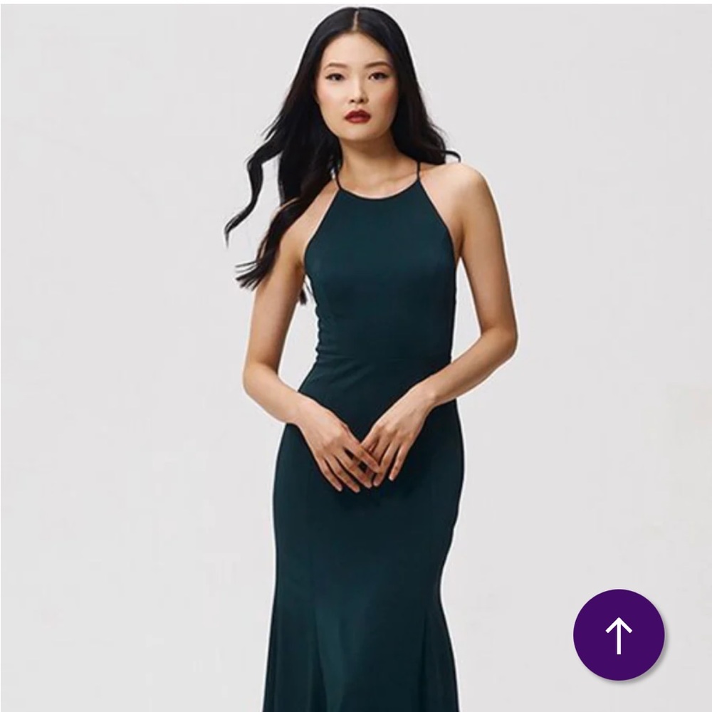 Jenny Yoo Naomi Dress in Emerald - Picture 1 of 6